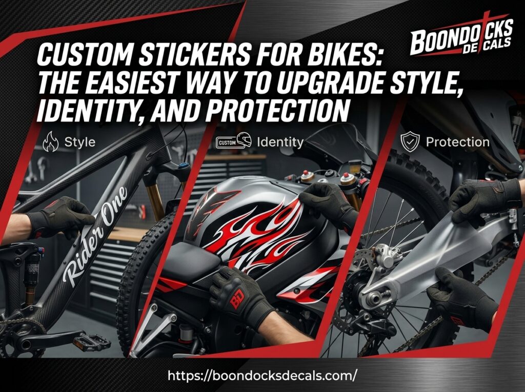 Custom Stickers for Bikes: The Easiest Way to Upgrade Style, Identity, and Protection
