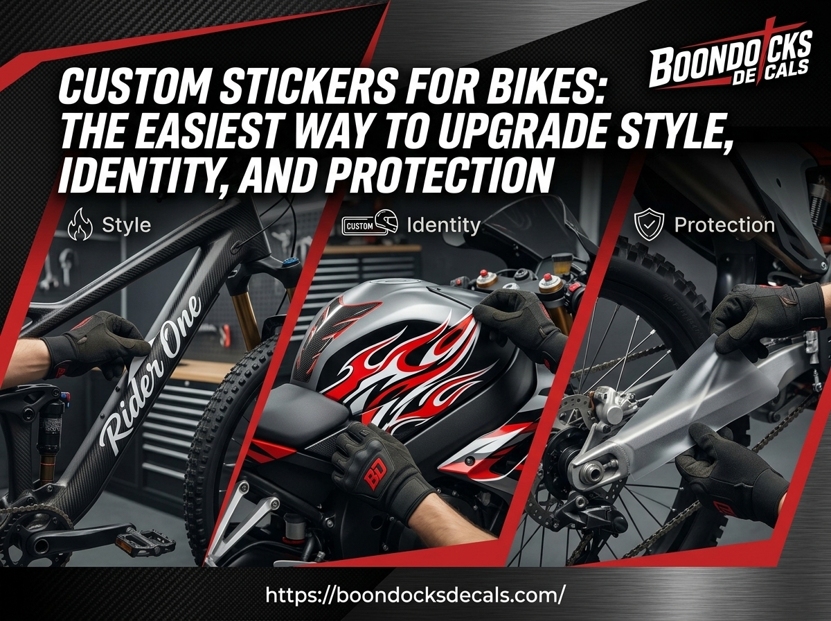 Custom Stickers for Bikes: The Easiest Way to Upgrade Style, Identity, and Protection