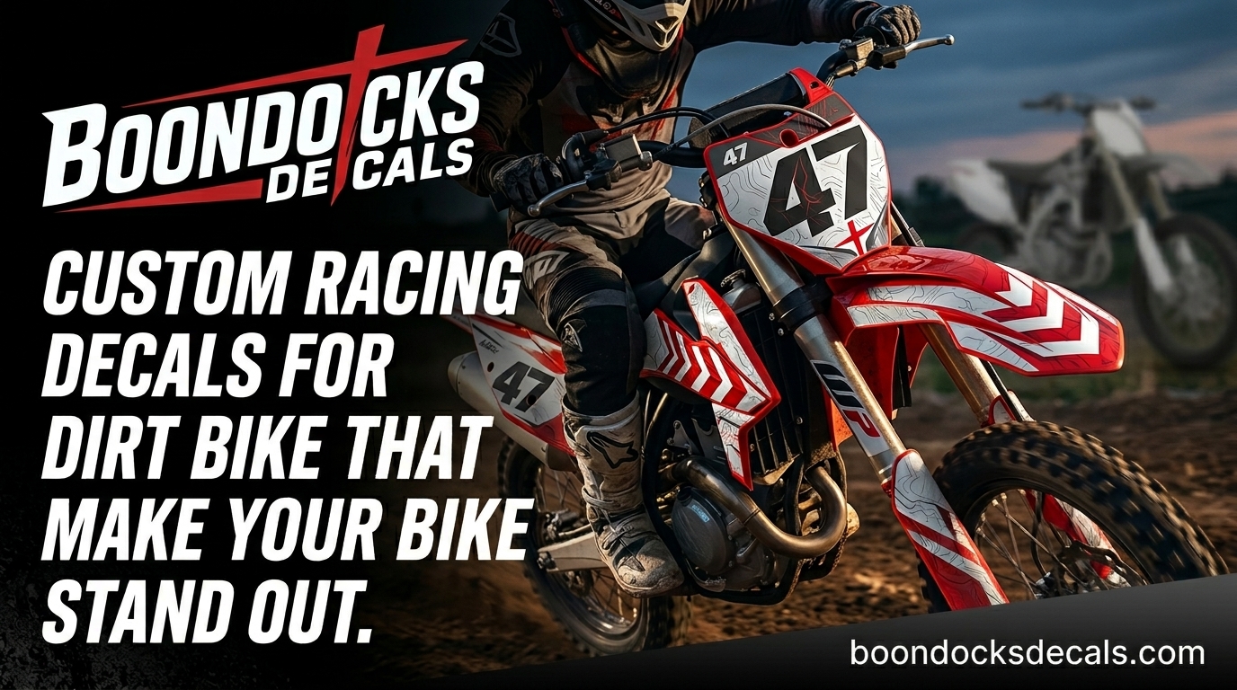 Custom racing decals for dirt bike That Elevate Your Ride