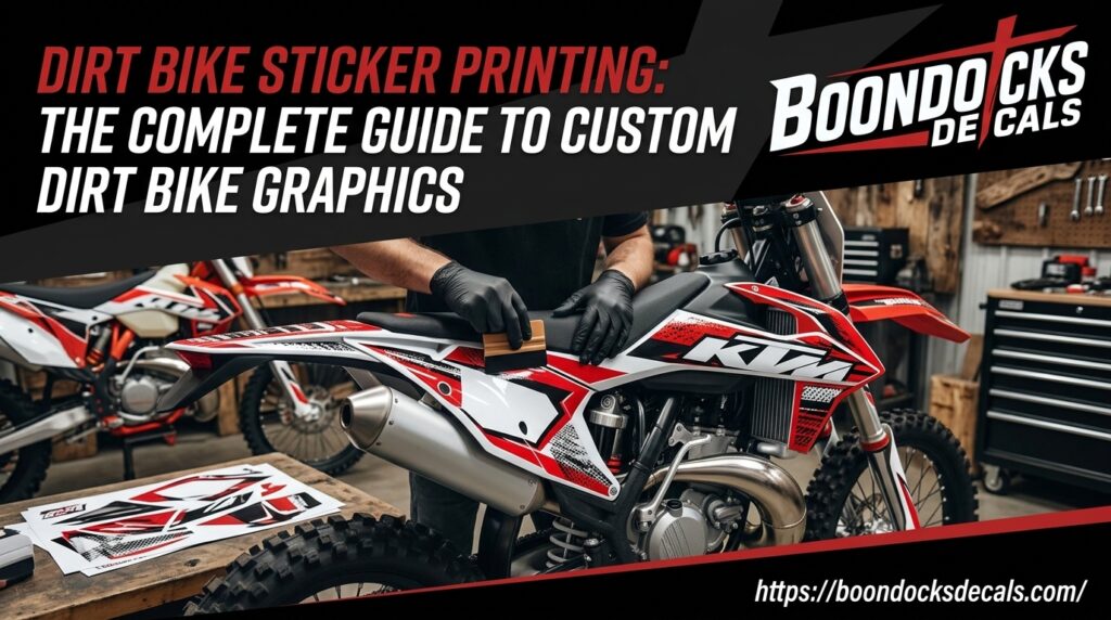 Dirt Bike Sticker Printing: The Complete Guide to Custom Dirt Bike Graphics