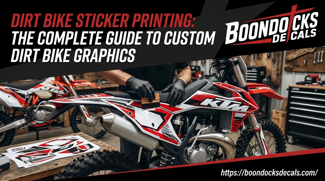 Dirt Bike Sticker Printing: The Complete Guide to Custom Dirt Bike Graphics