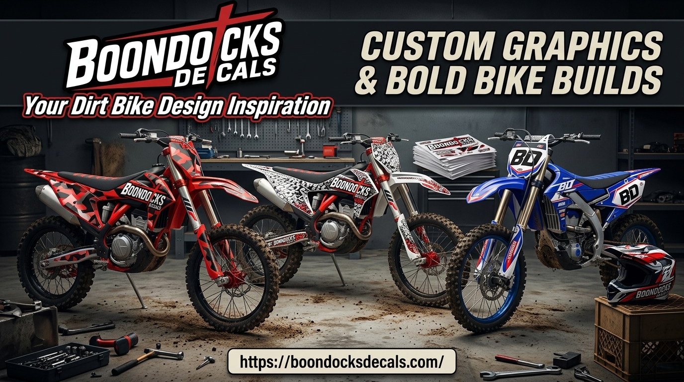 Dirt bike design inspiration for Custom Graphics and Bold Bike Builds