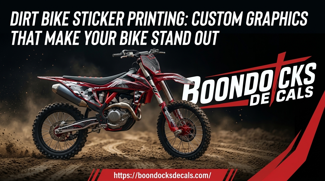Dirt Bike Sticker Printing: Custom Graphics That Make Your Bike Stand Out