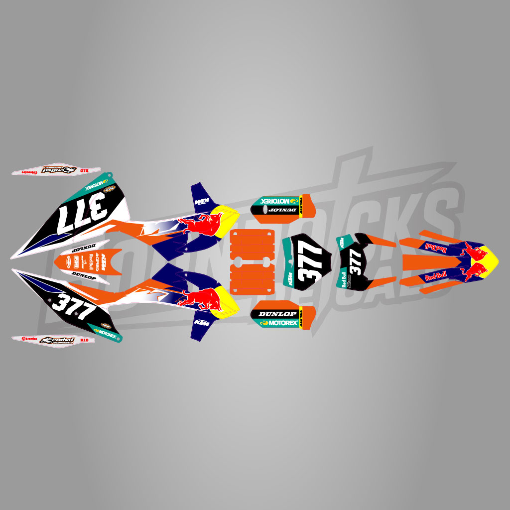 KTM SX SXF color 1 Motocross Graphics Boondocks Decals