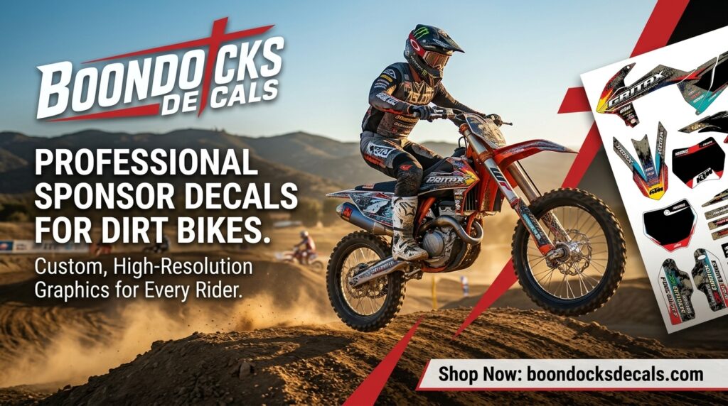 Motocross Sponsor Decals for Riders Who Want Professional Dirt Bike Graphics