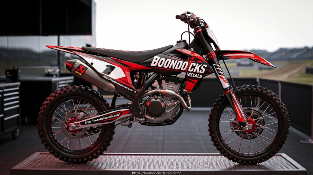 Print my sticker design on dirt bike With Premium Custom Graphics