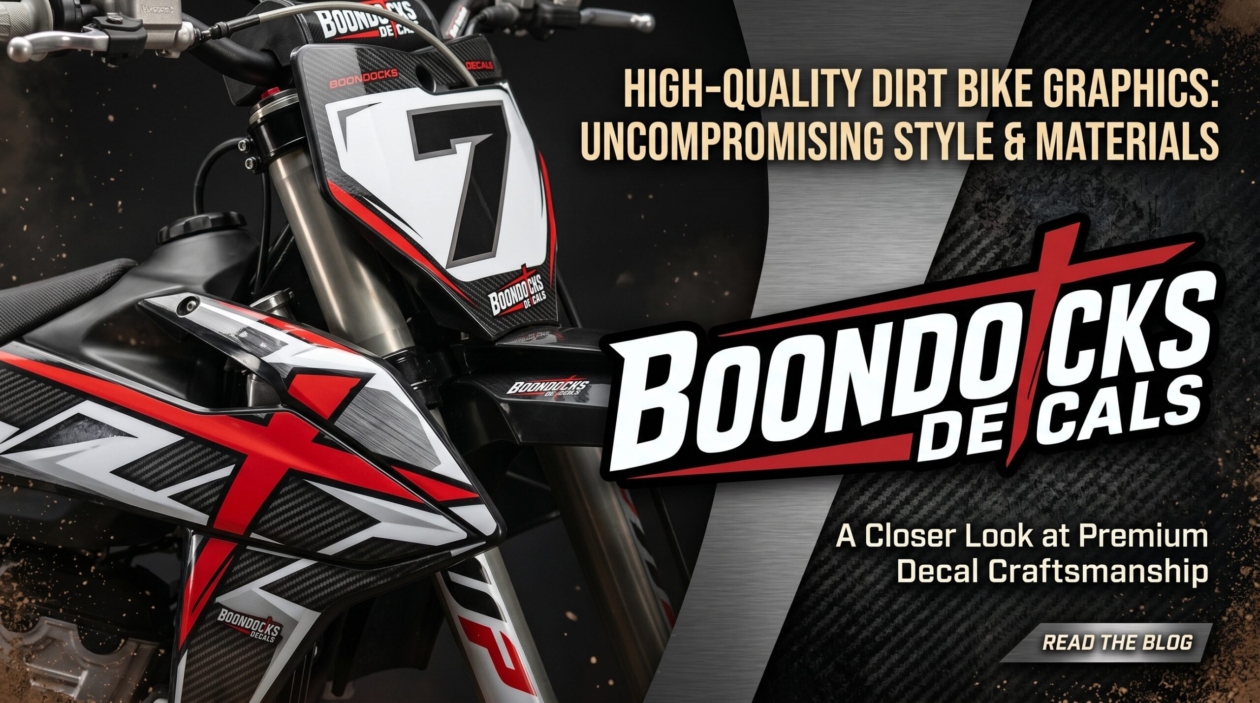 racing graphics inspiration with premium dirt bike graphics on a motocross bike