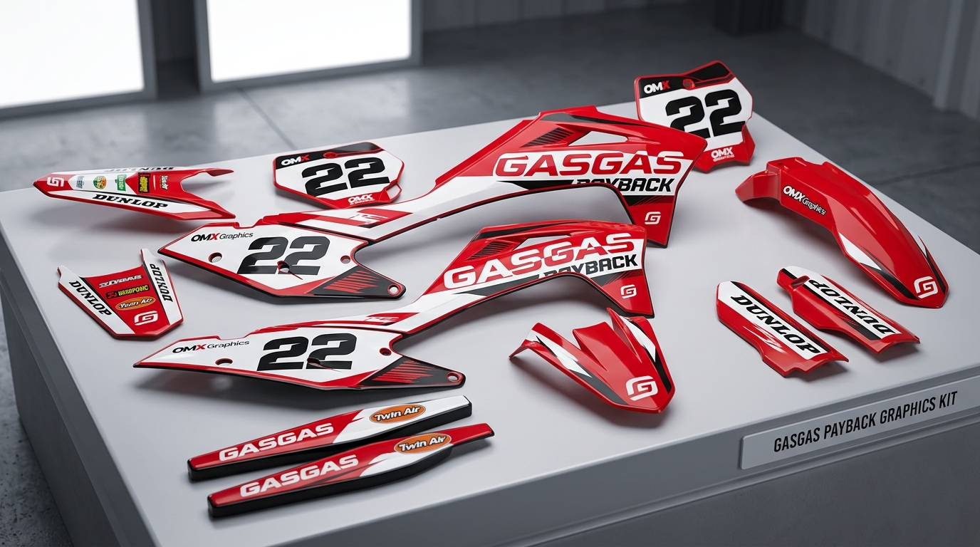 Graphics Kit for GasGas – Payback 4 3D decals for GasGas Payback 202606300855 1 Motocross Graphics Boondocks Decals