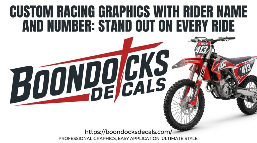 Custom Racing Graphics With Rider Name And Number: Stand Out On Every Ride
