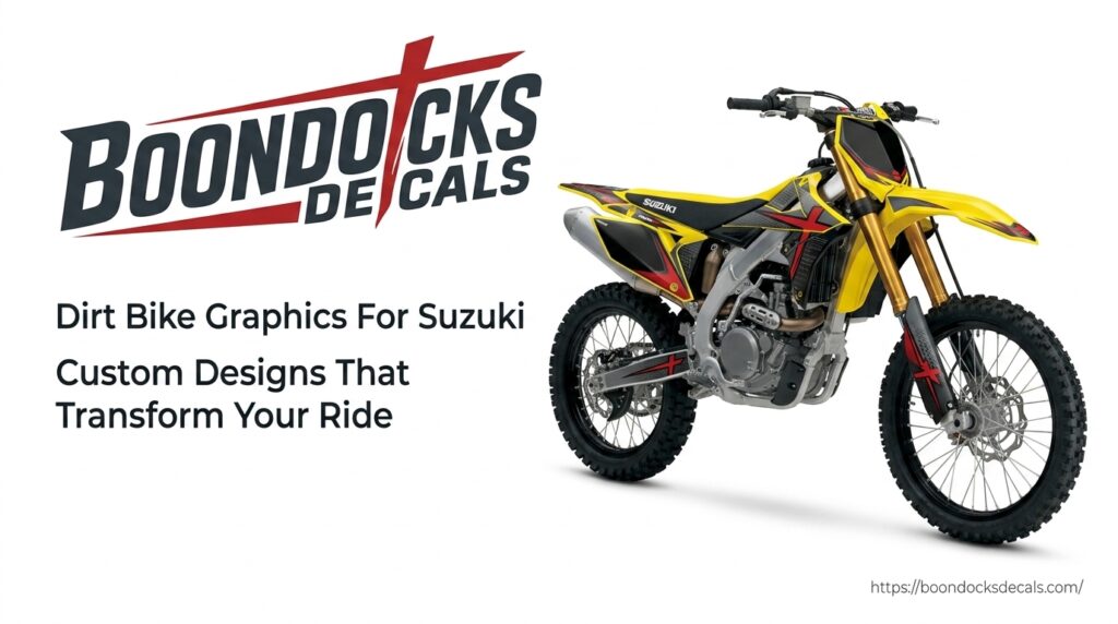 Dirt Bike Graphics For Suzuki: Custom Designs That Transform Your Ride