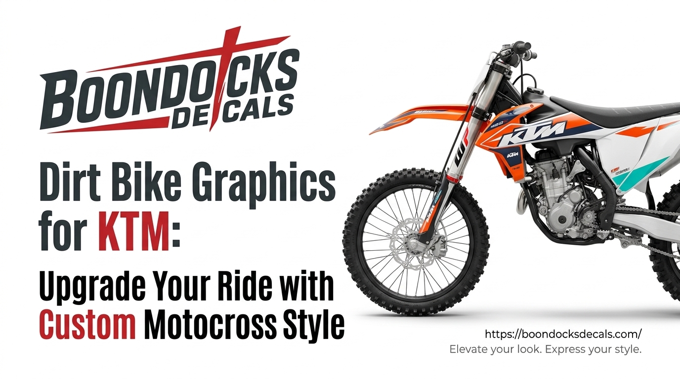 Dirt Bike Graphics for KTM: Upgrade Your Ride with Custom Motocross Style