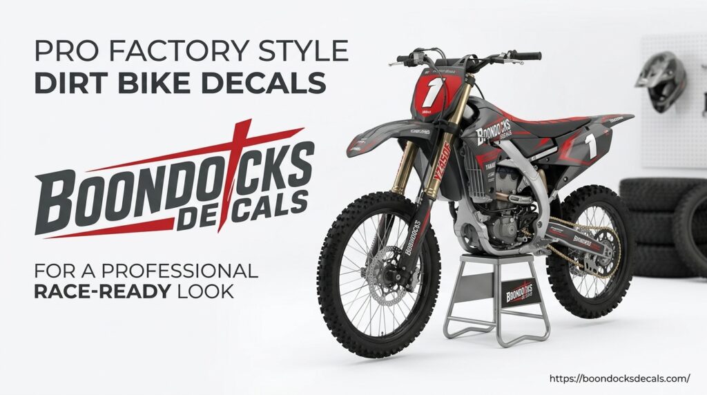 Pro Factory Style Dirt Bike Decals for a Professional Race-Ready Look