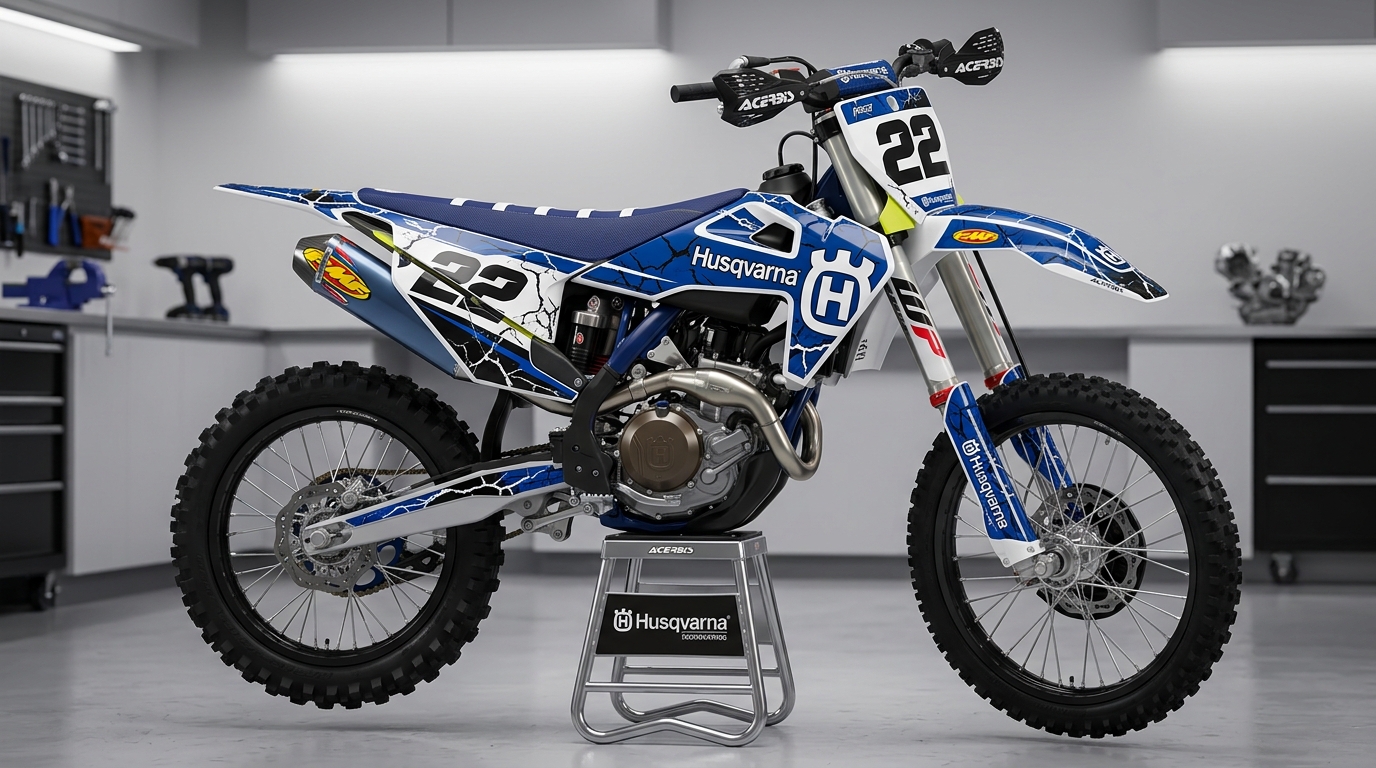 Dirt bike graphics kit Crack 202606250852 1 Motocross Graphics Boondocks Decals
