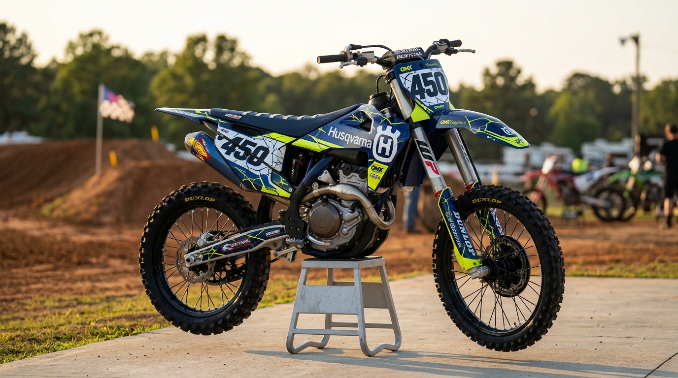 Dirt bike graphics kit Crack 202606250852 Motocross Graphics Boondocks Decals