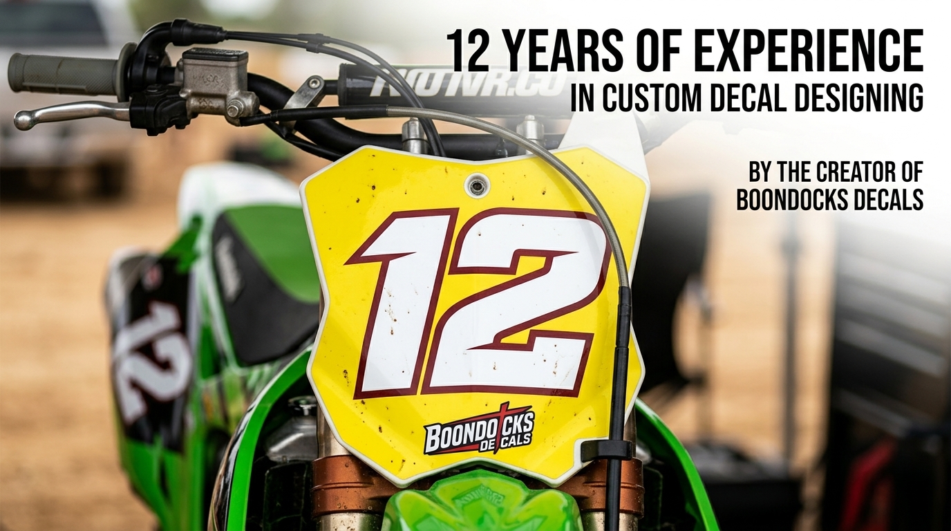 custom your number plate on any bike 8 Dirt bike number plate design 202606190912 Motocross Graphics Boondocks Decals