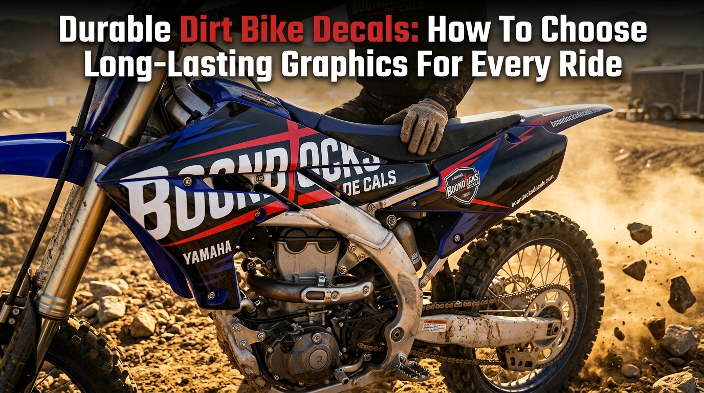 Durable Dirt Bike Decals: How To Choose Long-Lasting Graphics For Every Ride