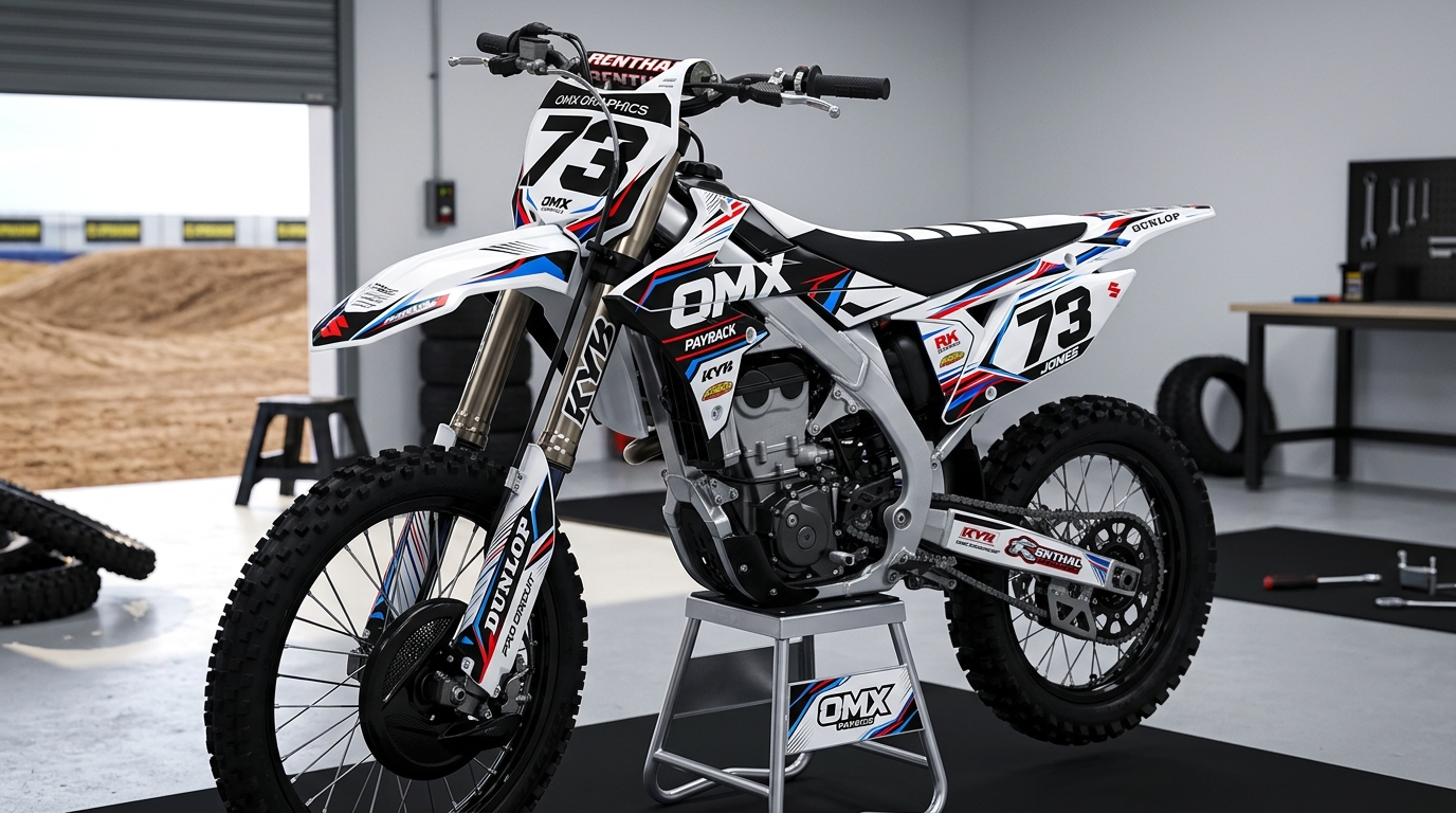 Graphics kit Suzuki Payback white 202606260849 Motocross Graphics Boondocks Decals