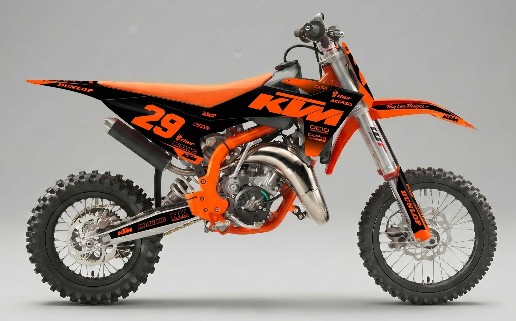 KTM SX 65 2016 2023 orange black 1 Motocross Graphics Boondocks Decals