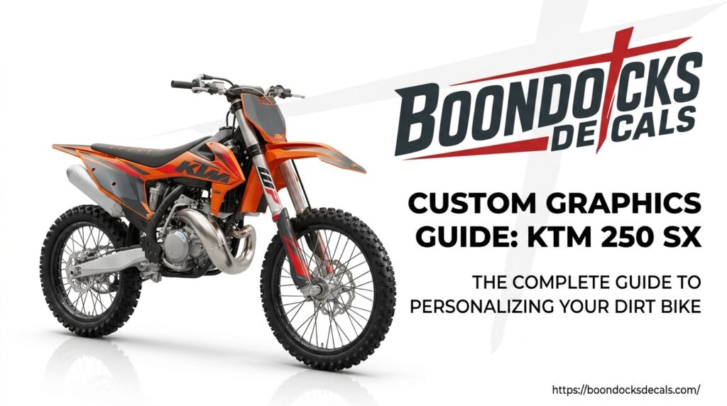 I Want Custom Graphics For My KTM 250 SX: The Complete Guide To Personalizing Your Dirt Bike