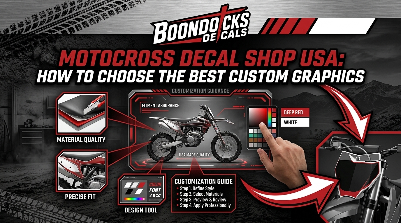 Motocross Decal Shop USA: How to Choose the Best Custom Graphics