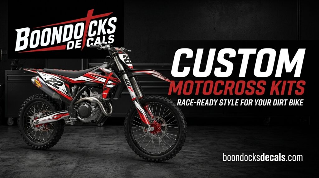 Motocross Bike Sticker Kit for Custom Dirt Bike Graphics and Race-Ready Style