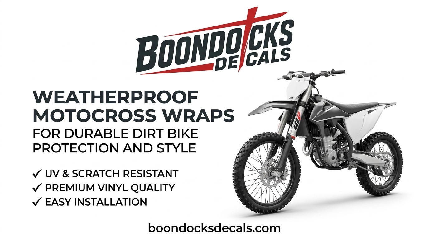 Weatherproof Motocross Wraps For Durable Dirt Bike Protection And Style