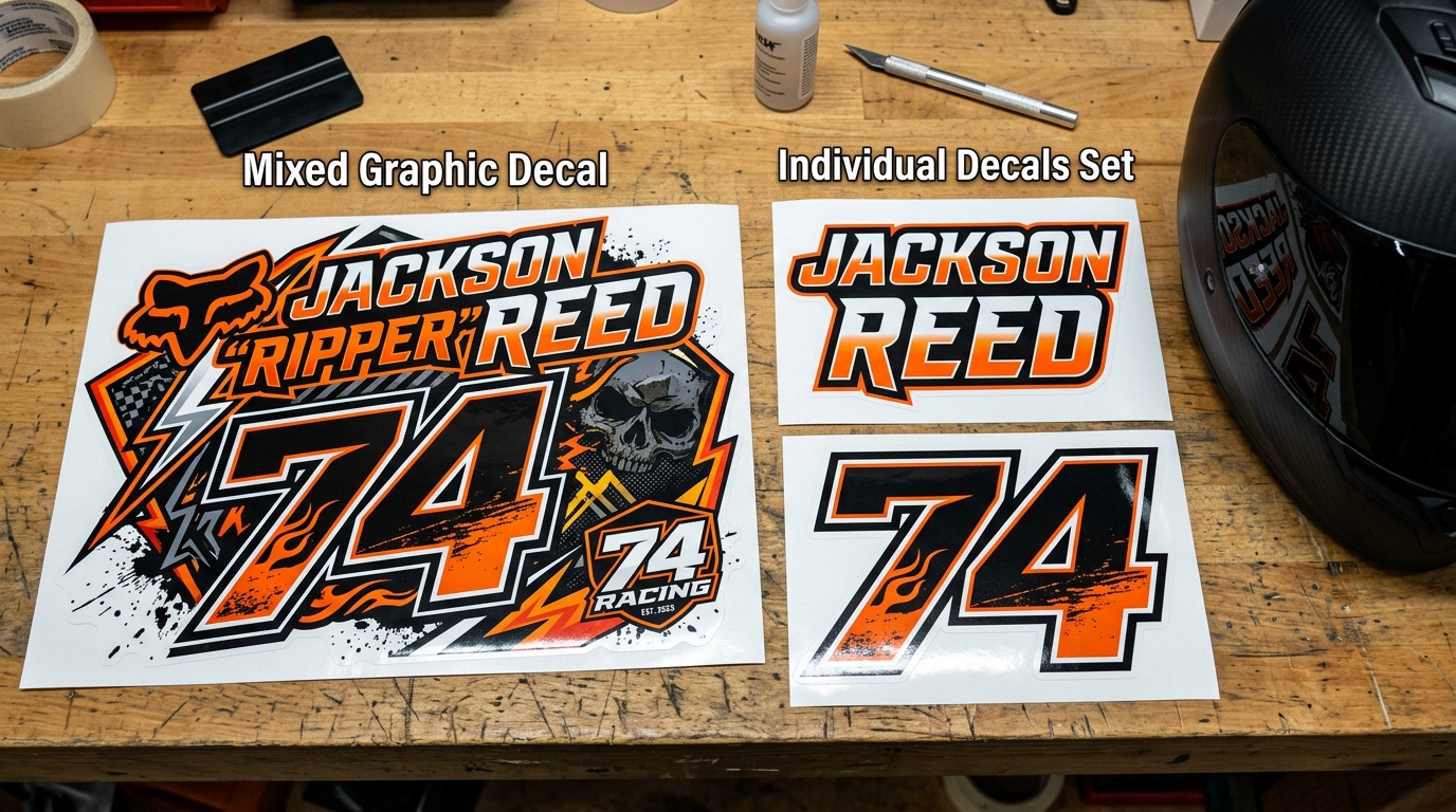 Rider Name Number Decals 202606230923 Motocross Graphics Boondocks Decals