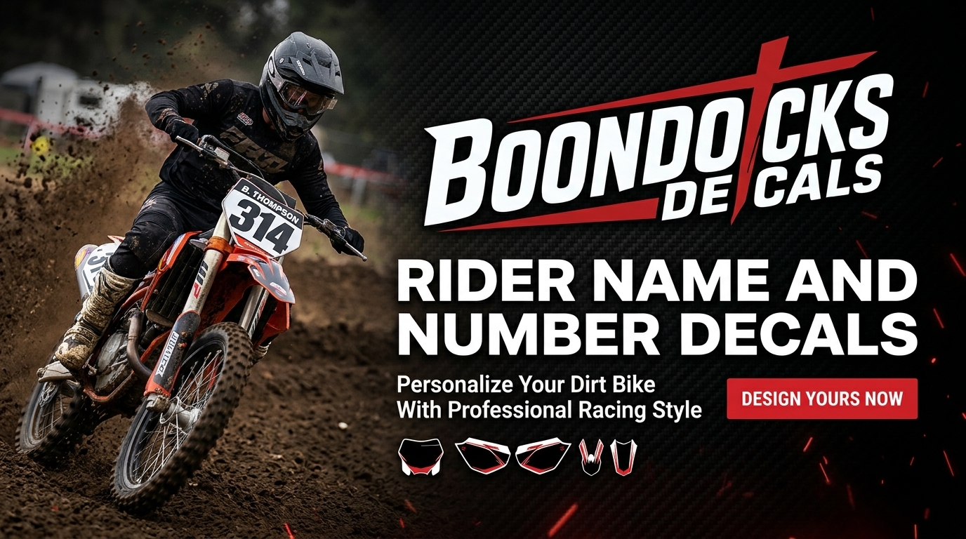 Rider Name And Number Decals: Personalize Your Dirt Bike With Professional Racing Style