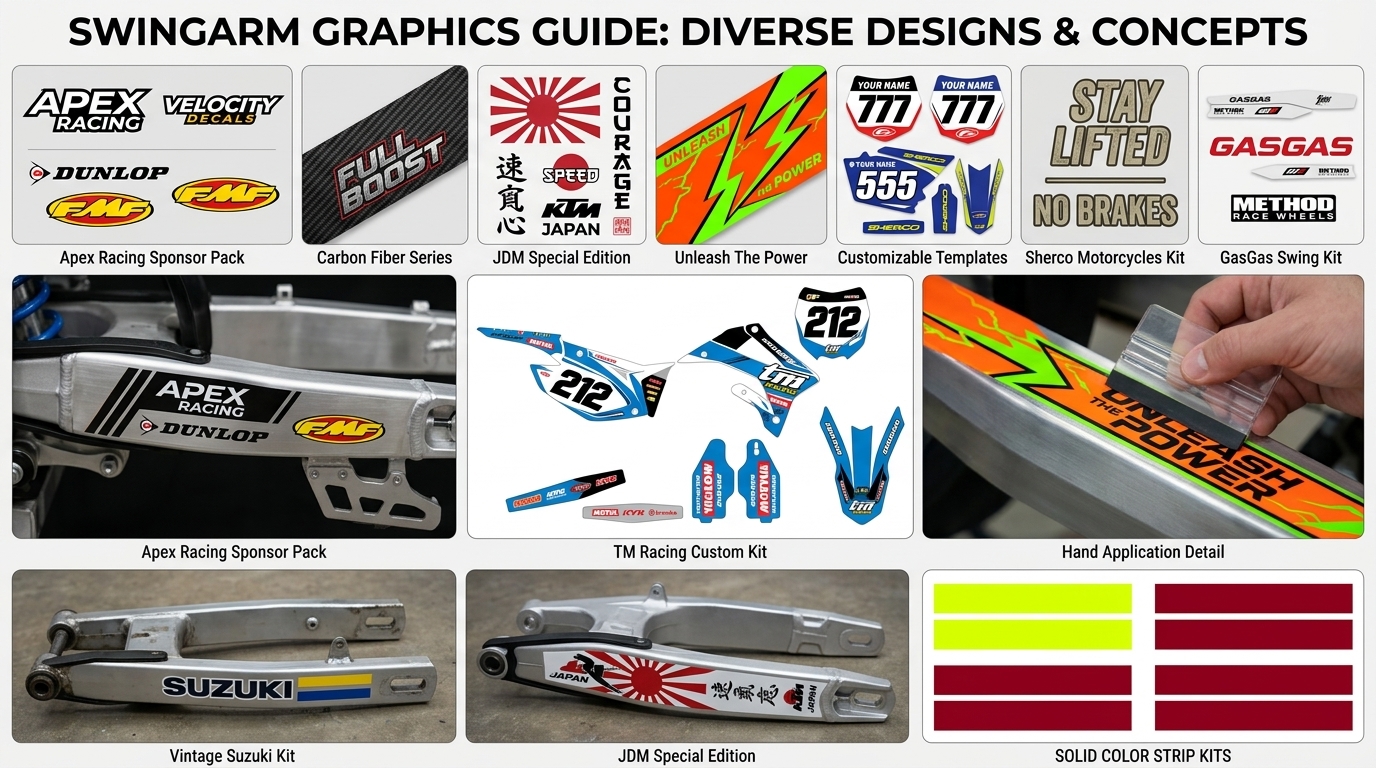 Swingarm Decals Mix Individual 202606230920 1 Motocross Graphics Boondocks Decals