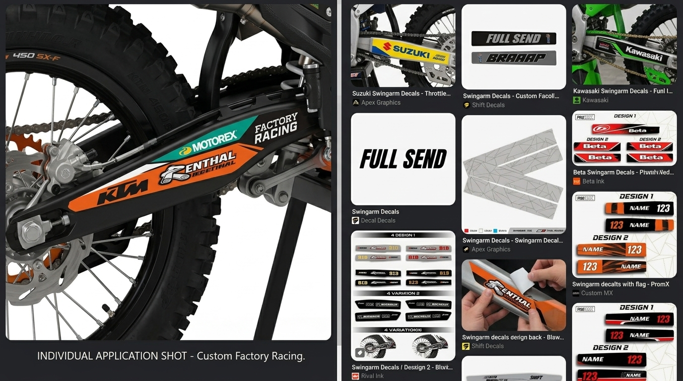 Swingarm Decals Mix Individual 202606230920 3 Motocross Graphics Boondocks Decals