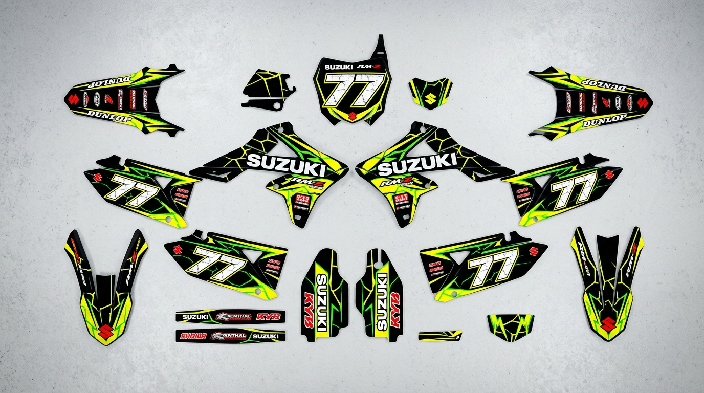 https omxgraphics.com motocross graphics suzuki mx graphics dirt bike graphics kit for suzuki crack based on this create 202606260900 Motocross Graphics Boondocks Decals