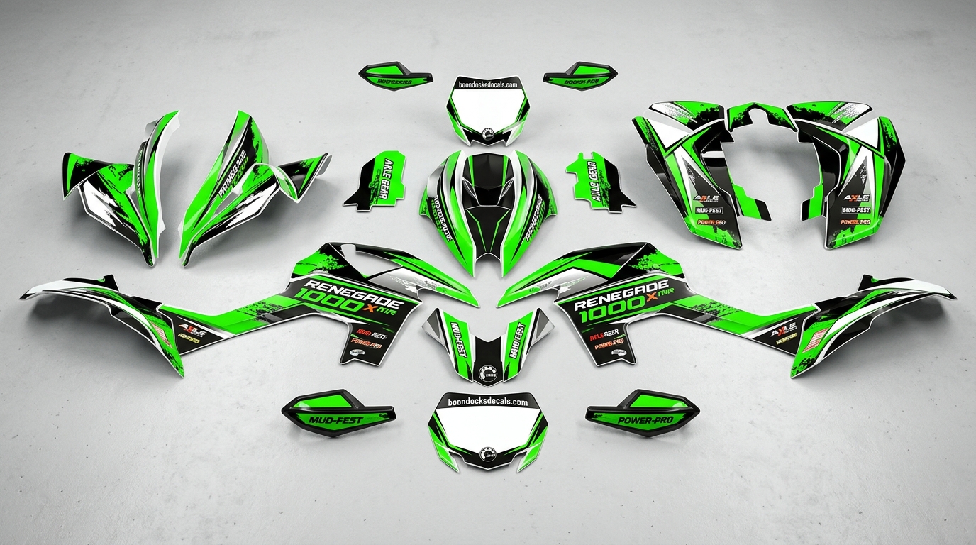 Graphics Kit for Can Am ATV – Base 4 3D decals for Can Am 202607131037 1 Motocross Graphics Boondocks Decals