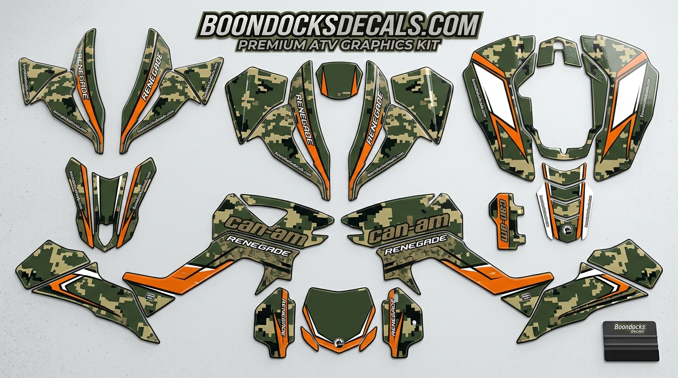 Graphics Kit for Can Am ATV – Base 5 3D decals for Can Am 202607131037 2 Motocross Graphics Boondocks Decals