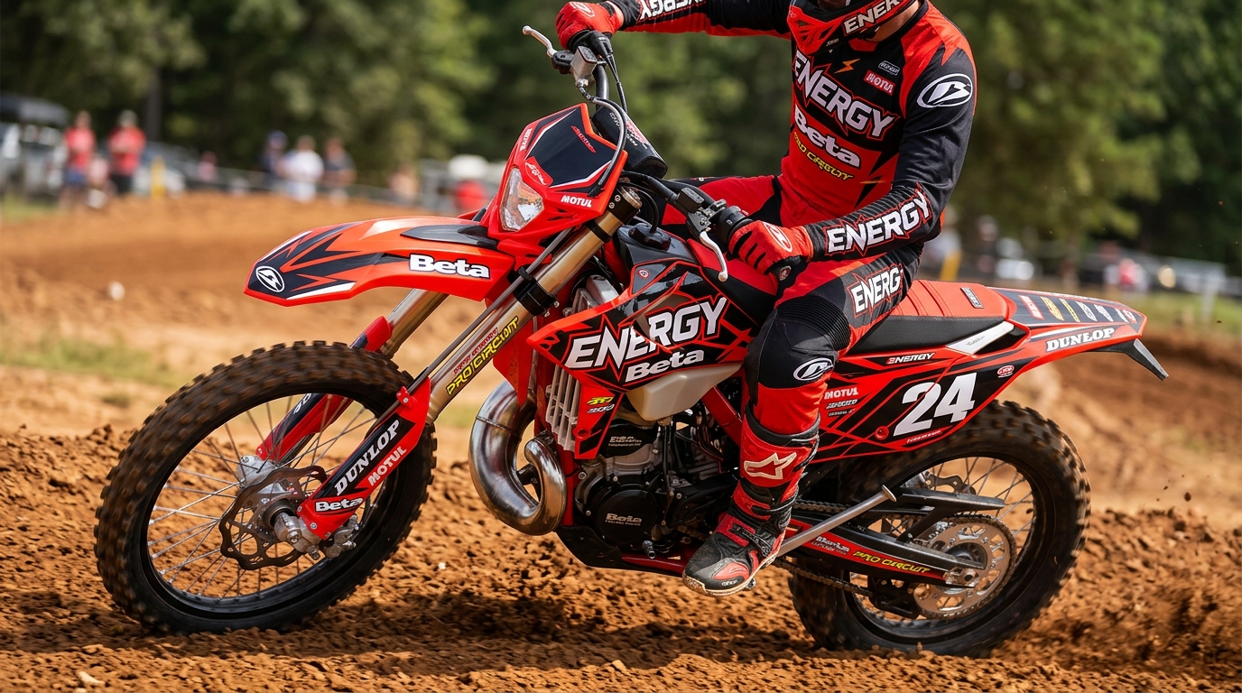 Beta ENERGY Graphics Kit Red 202607271038 Motocross Graphics Boondocks Decals