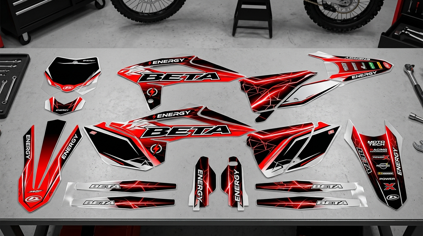 Beta ENERGY Graphics Kit Red 4 Beta ENERGY Graphics Kit decals 202607271038 1 Motocross Graphics Boondocks Decals