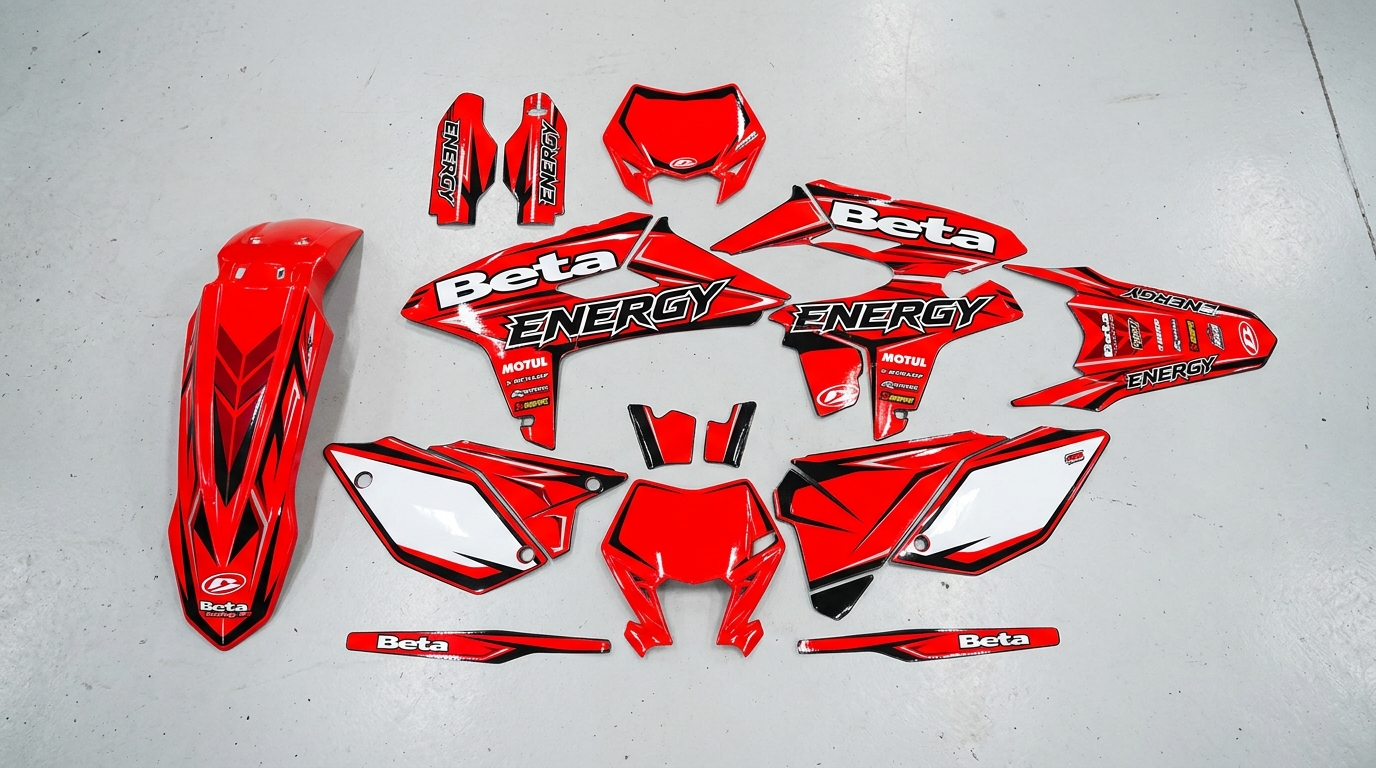 Beta ENERGY Graphics Kit Red 3 Beta ENERGY Graphics Kit decals 202607271038 Motocross Graphics Boondocks Decals