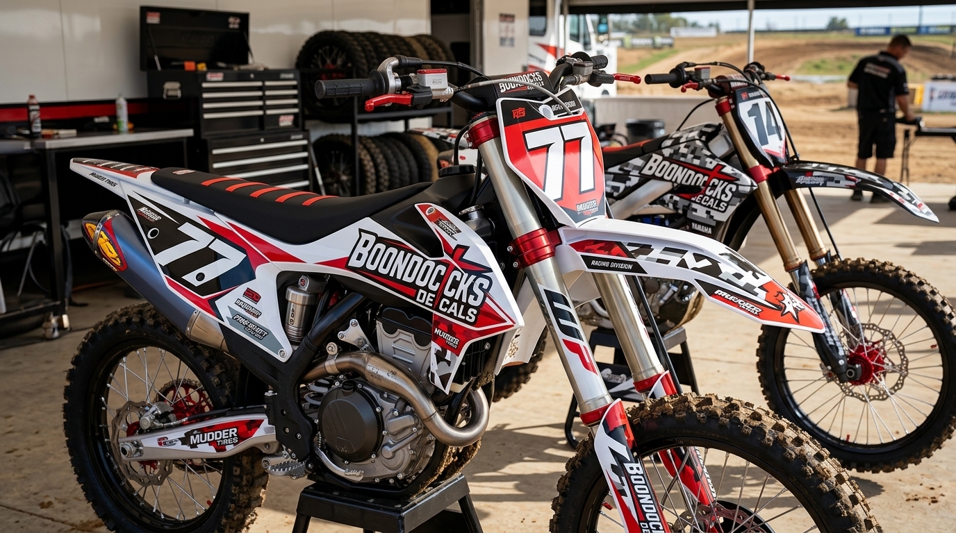 Custom Motocross Helmet Decals: Personalize Your Ride with Premium Graphics