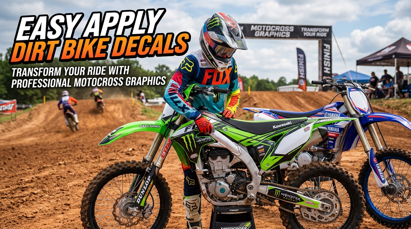 Bubble Free Motocross Graphics For Professional Looking Race Bikes