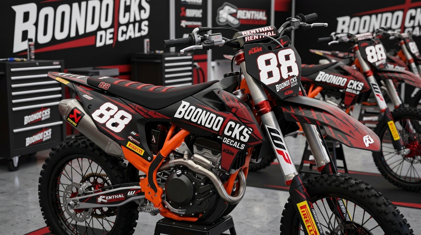 Dirt bike graphics KTM Ripcore 202607061055 Motocross Graphics Boondocks Decals