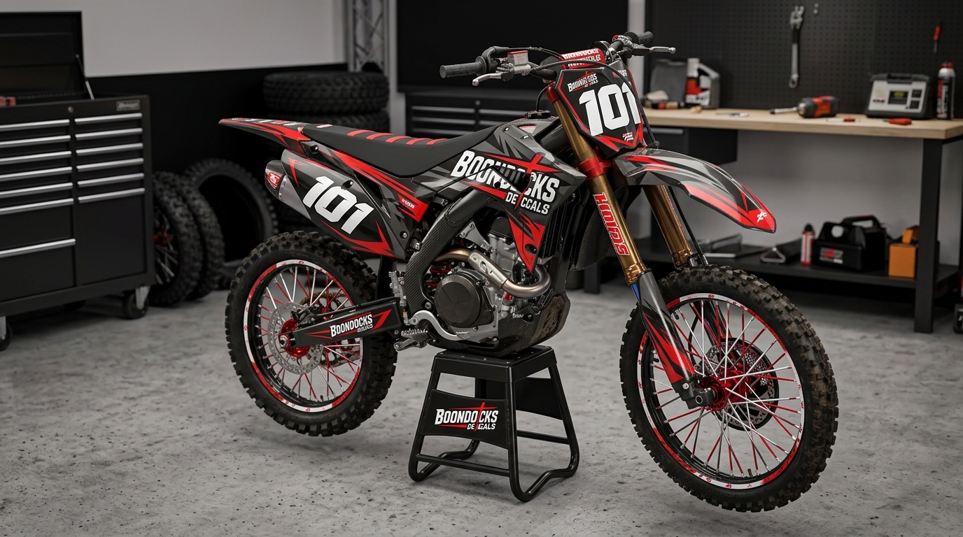 Dirt bike graphics custom designs 202607090520 Motocross Graphics Boondocks Decals