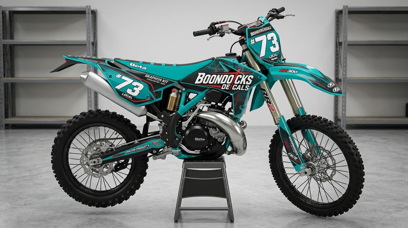 Dirt bike with logo number 202607140838 1 Motocross Graphics Boondocks Decals