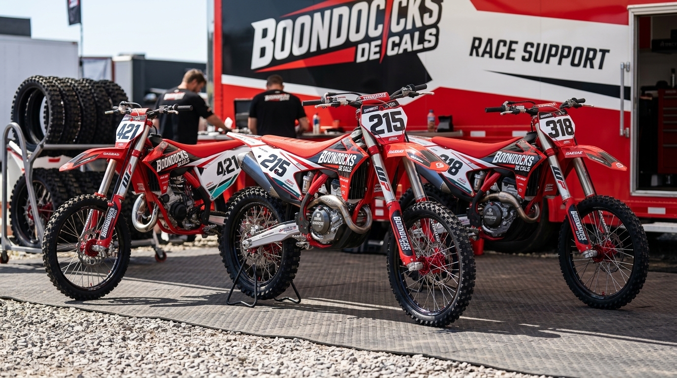 GasGas STOCK Graphics Kit 202607161049 Motocross Graphics Boondocks Decals