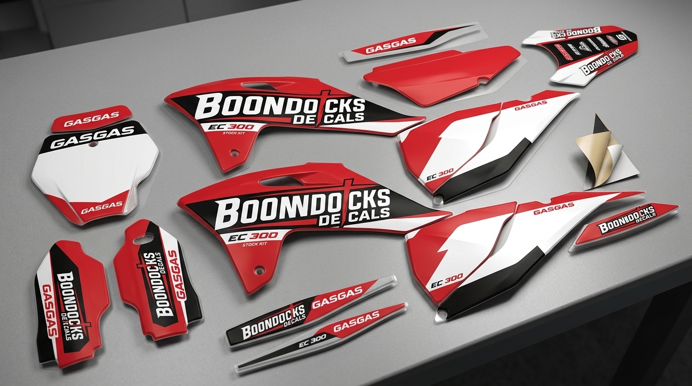 GasGas STOCK Graphics Kit 3 GasGas bike decals 3d 202607161048 Motocross Graphics Boondocks Decals