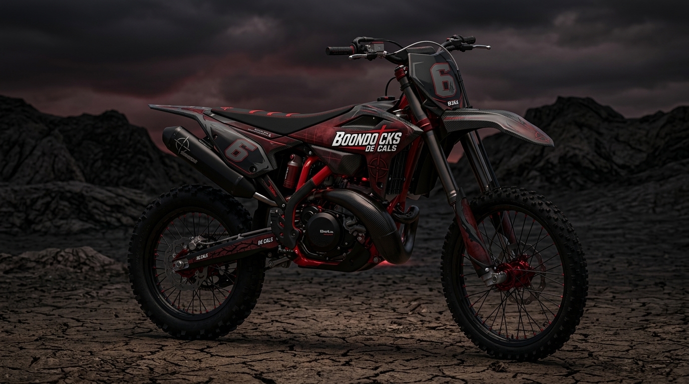Graphics Kit BETA Ominous Red 202607140826 1 Motocross Graphics Boondocks Decals