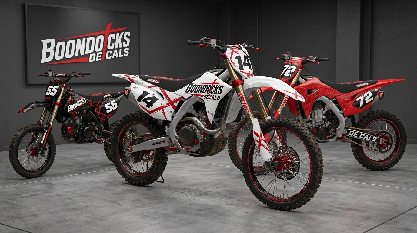 Graphics Kit for ATV 202607131037 Motocross Graphics Boondocks Decals
