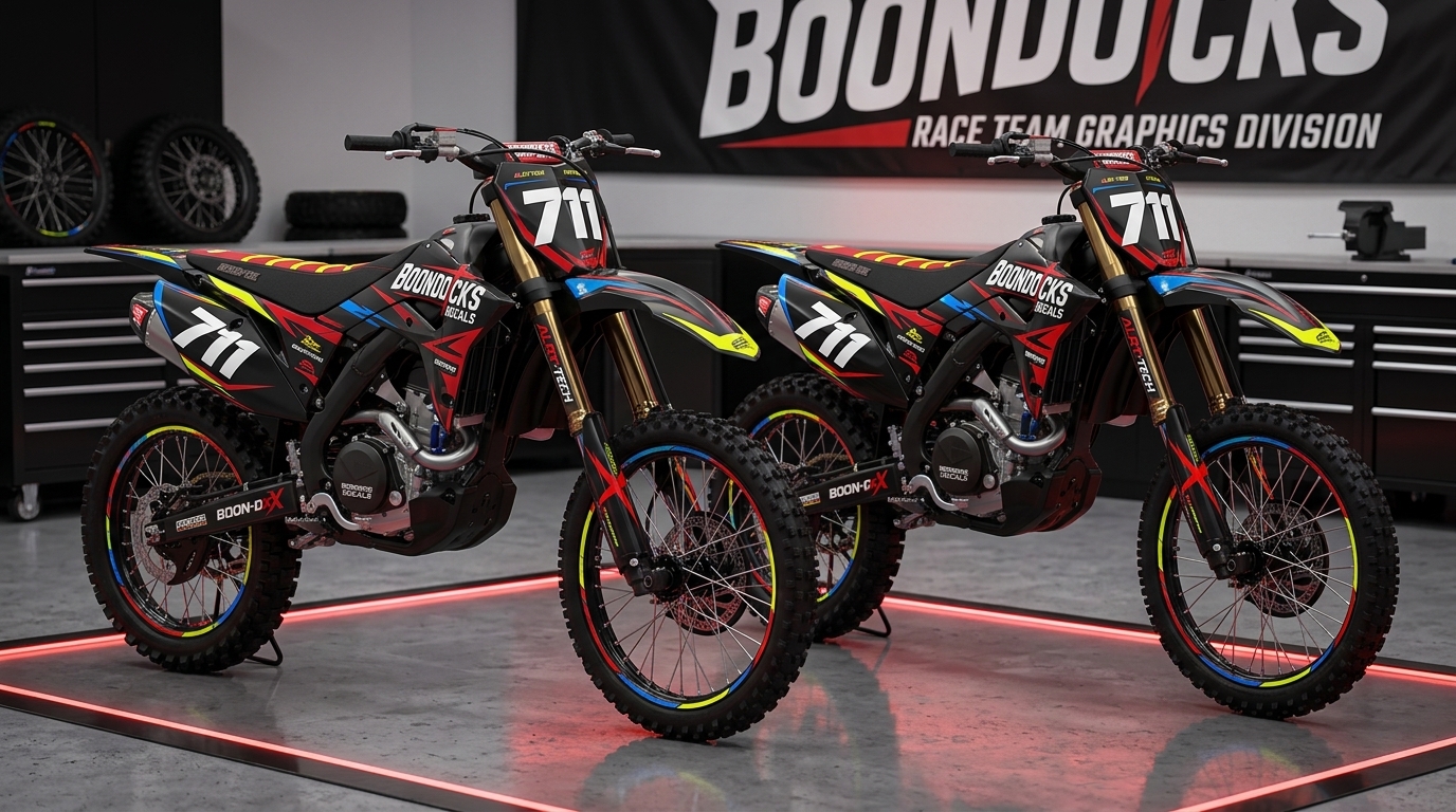Graphics Kit for Honda ATV 202607081002 Motocross Graphics Boondocks Decals