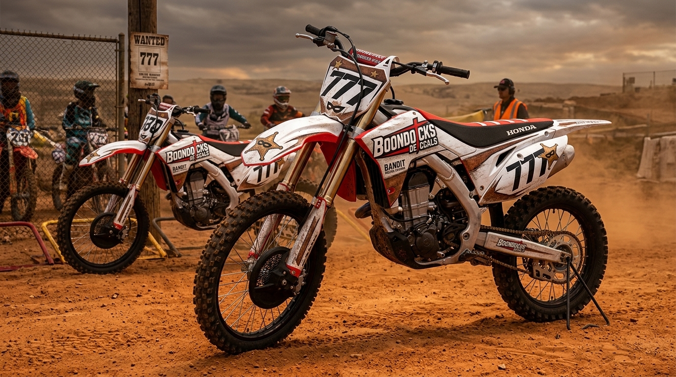 Graphics Kit for Honda ATV 202607081009 Motocross Graphics Boondocks Decals