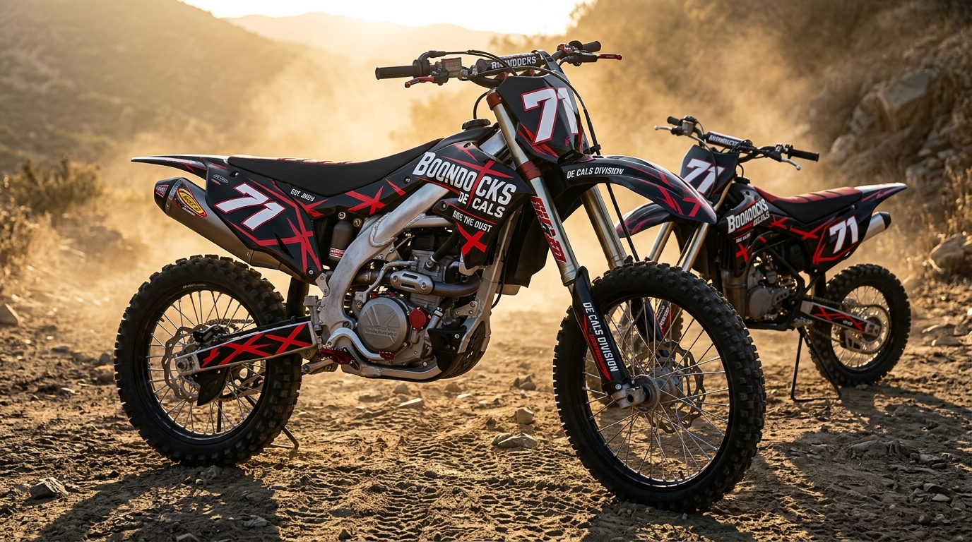 Graphics Kit for Kawasaki ATV 202607100948 Motocross Graphics Boondocks Decals