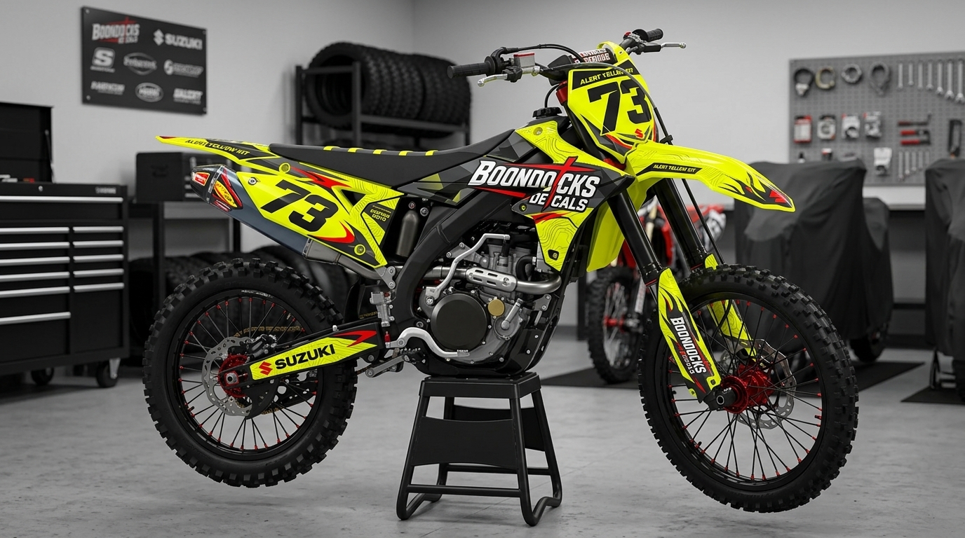 Graphics Kit for Suzuki ATV 202607090649 Motocross Graphics Boondocks Decals