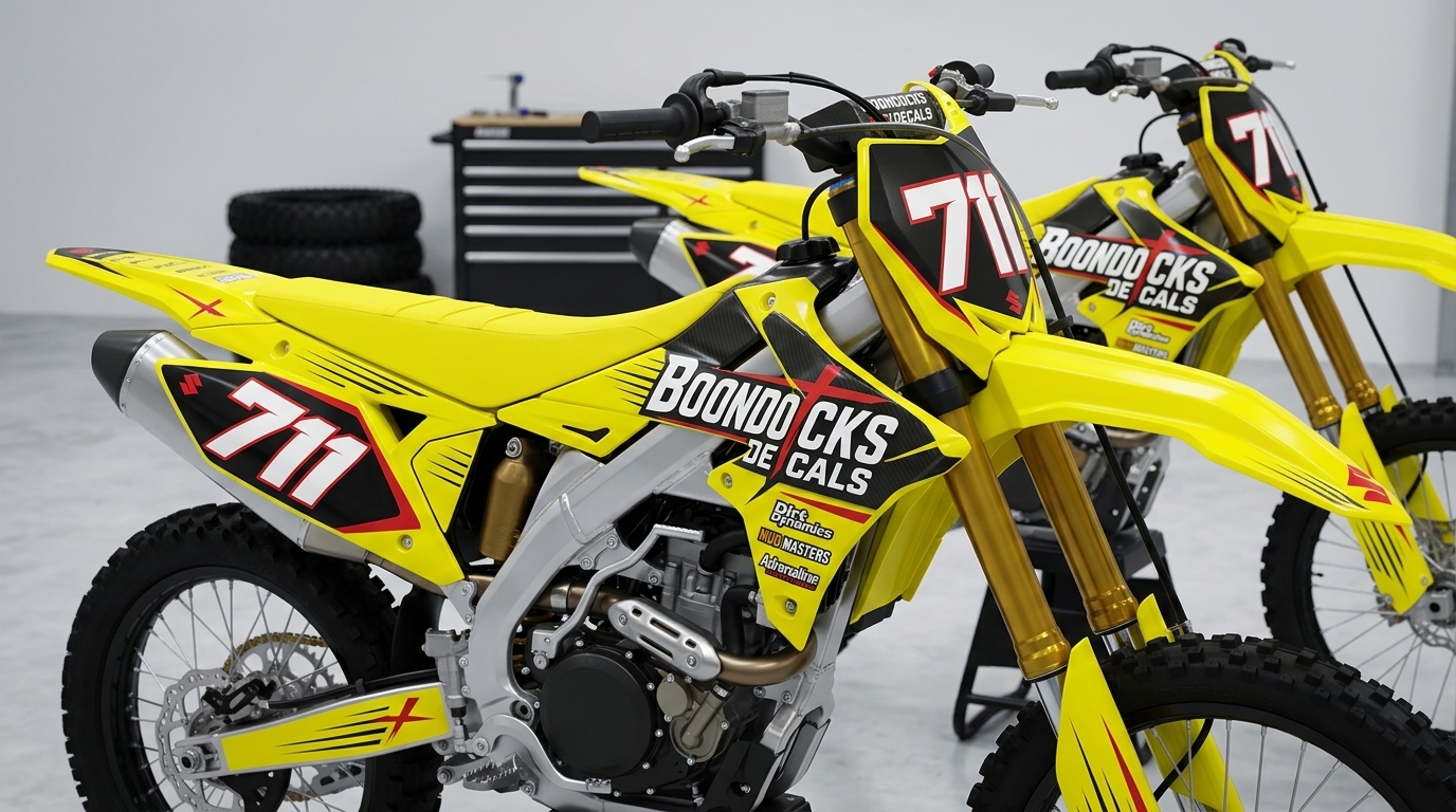 Graphics Kit for Suzuki ATV 202607090650 Motocross Graphics Boondocks Decals